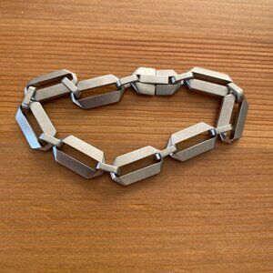 Tiffany & Co. Paloma Picasso Sterling Silver Geometric Link Bracelet – Spain 925